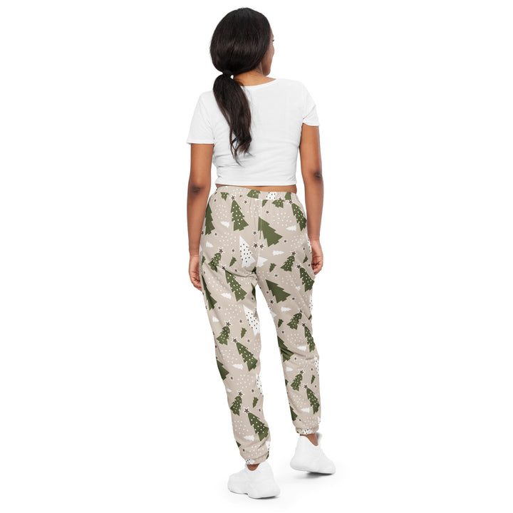 Unisex Track Pants - Beige Christmas