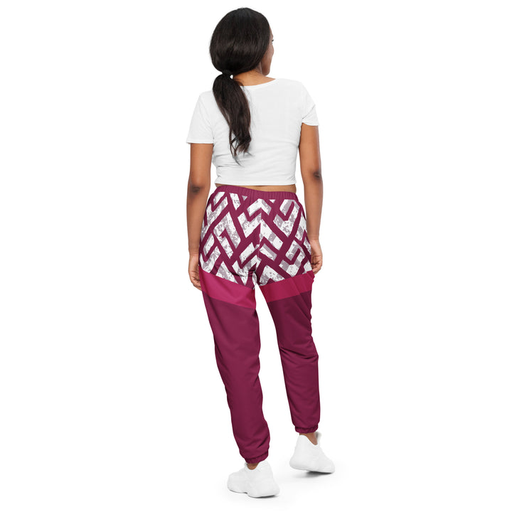 Unisex Track Pants - Red-White Limit