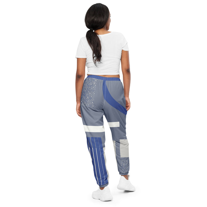 Unisex Track Pants - Grey-Blue General