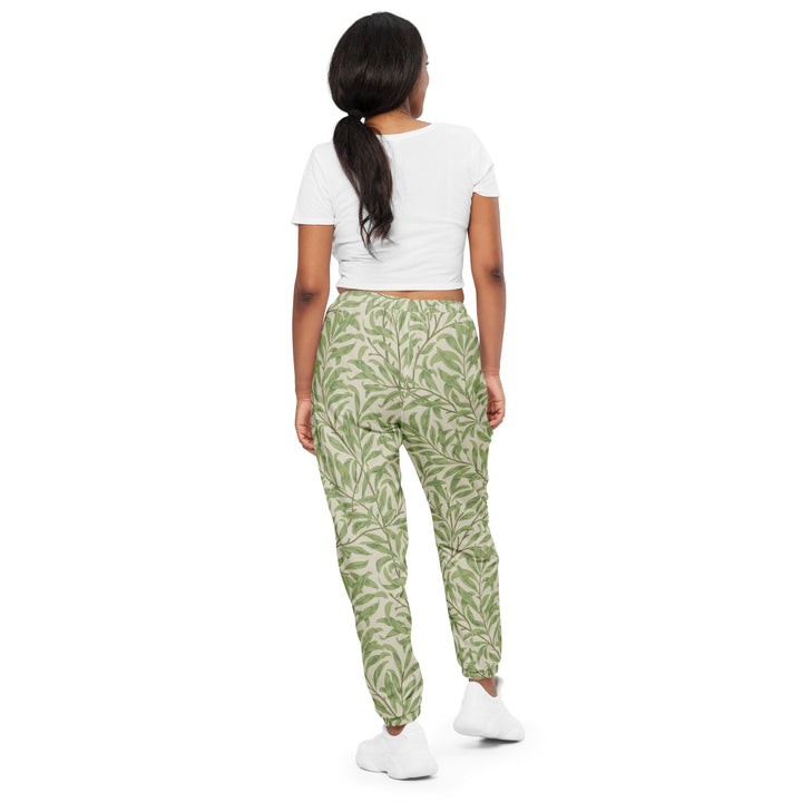 Unisex Track Pants - Beige-Green Plant