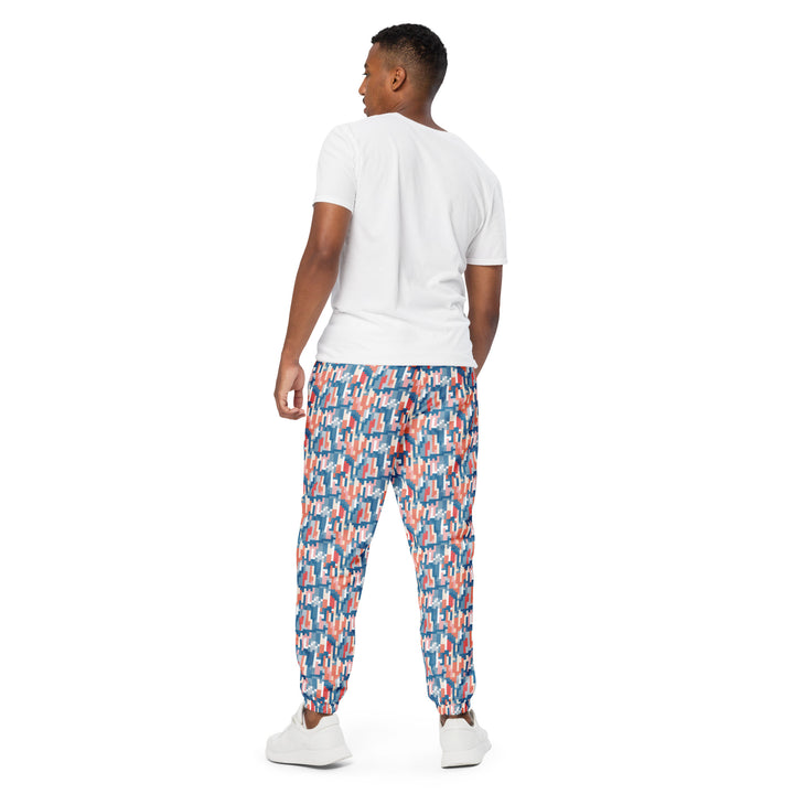 Unisex Track Pants - Blue-Orange Deception