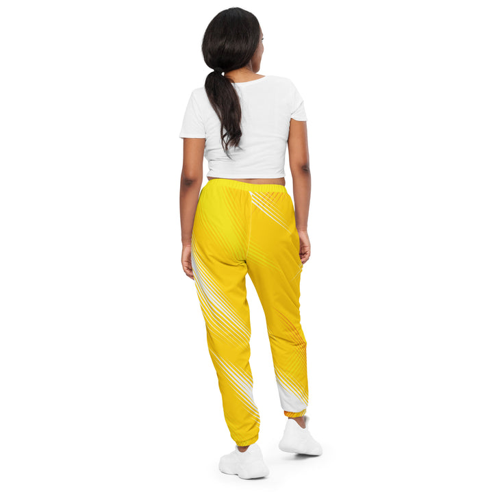 Unisex Track Pants - Yellow-White Day