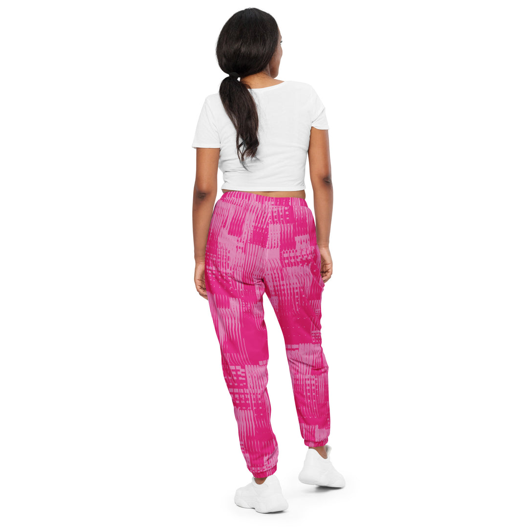 Unisex Track Pants - Pink Stream