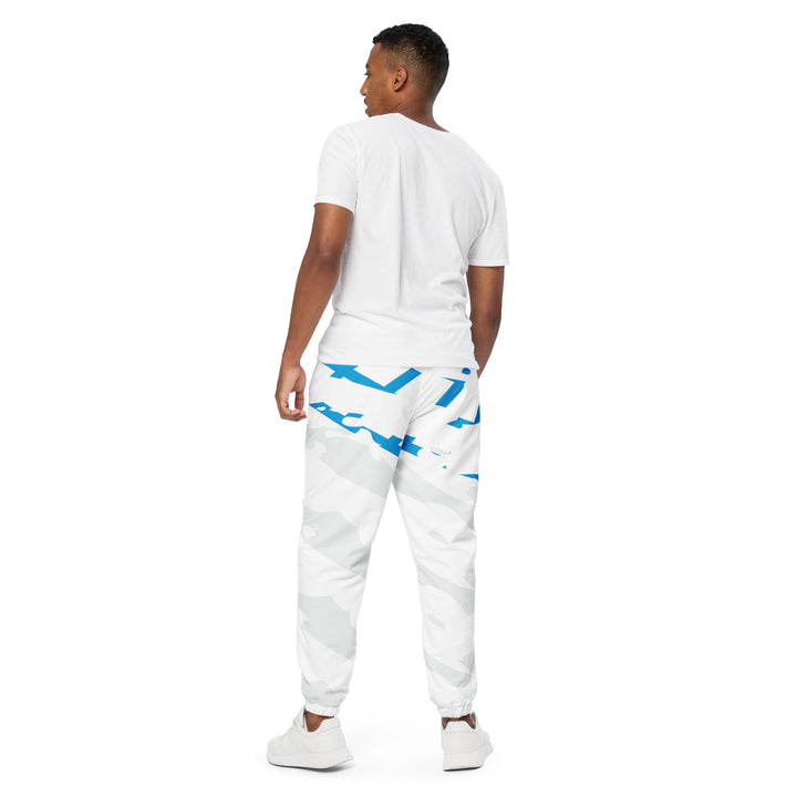 Unisex Track Pants - Grey-Blue Fin