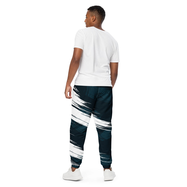 Unisex Track Pants - Blue-White Shine