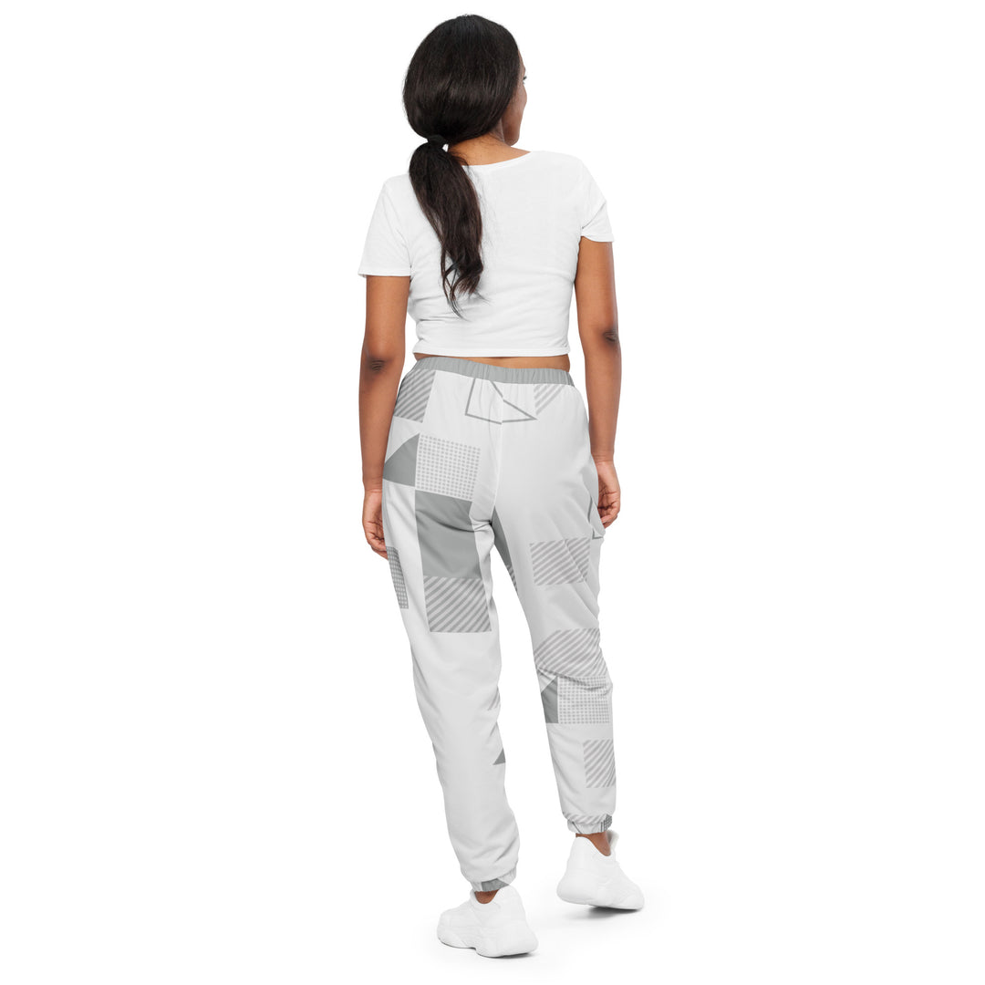 Unisex Track Pants - Grey-White Form