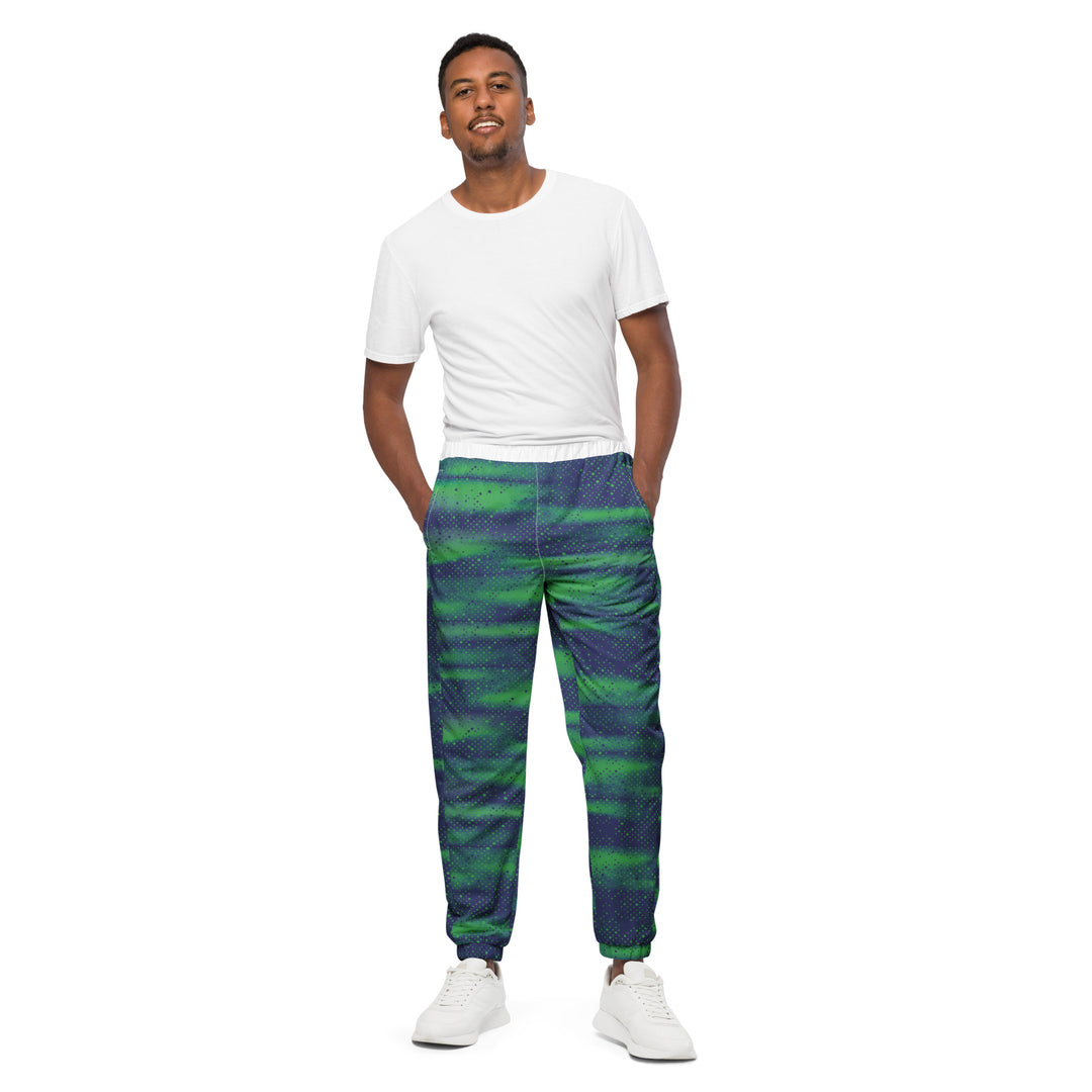 Unisex Track Pants - Green-Blue Fog