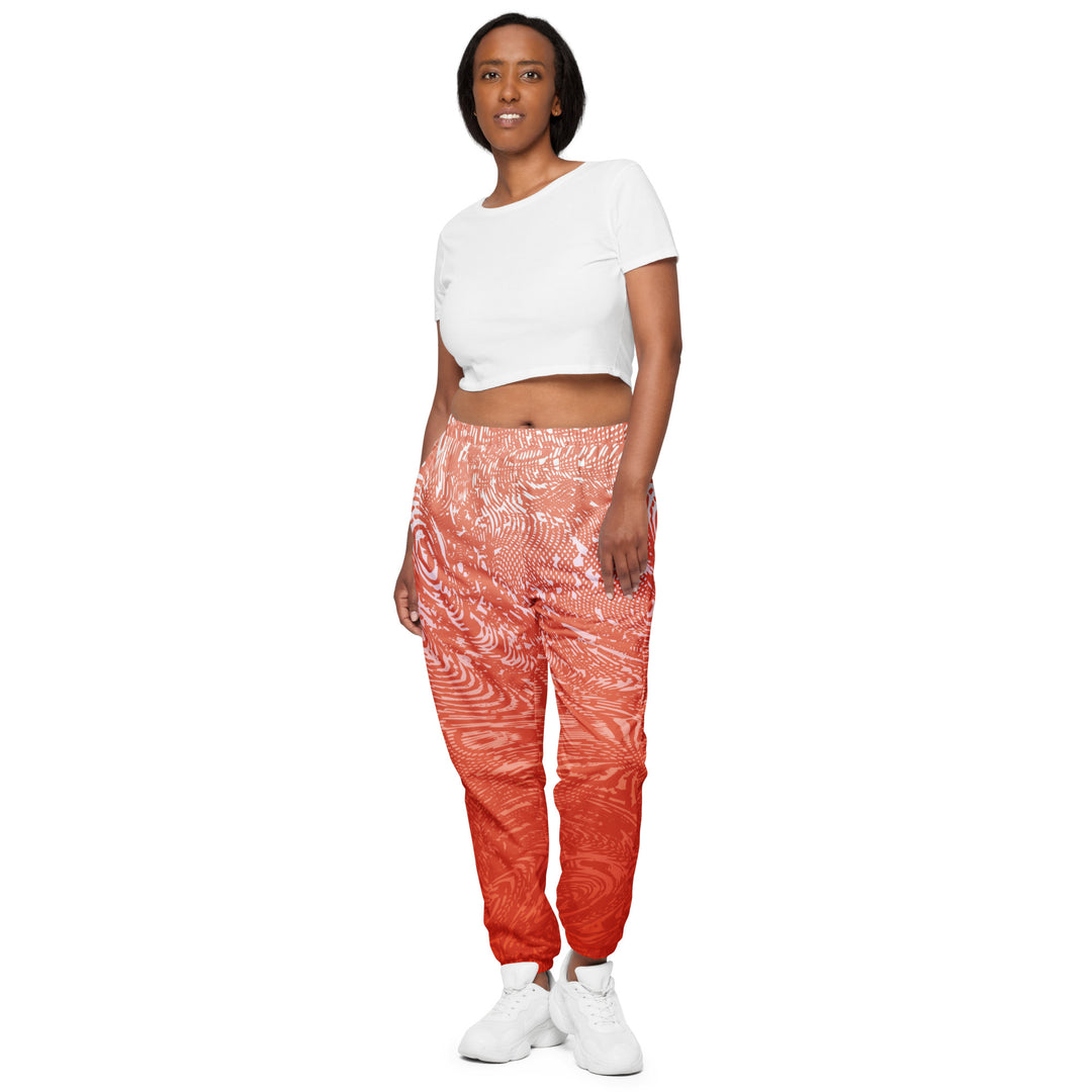 Unisex Track Pants - Red Mirage