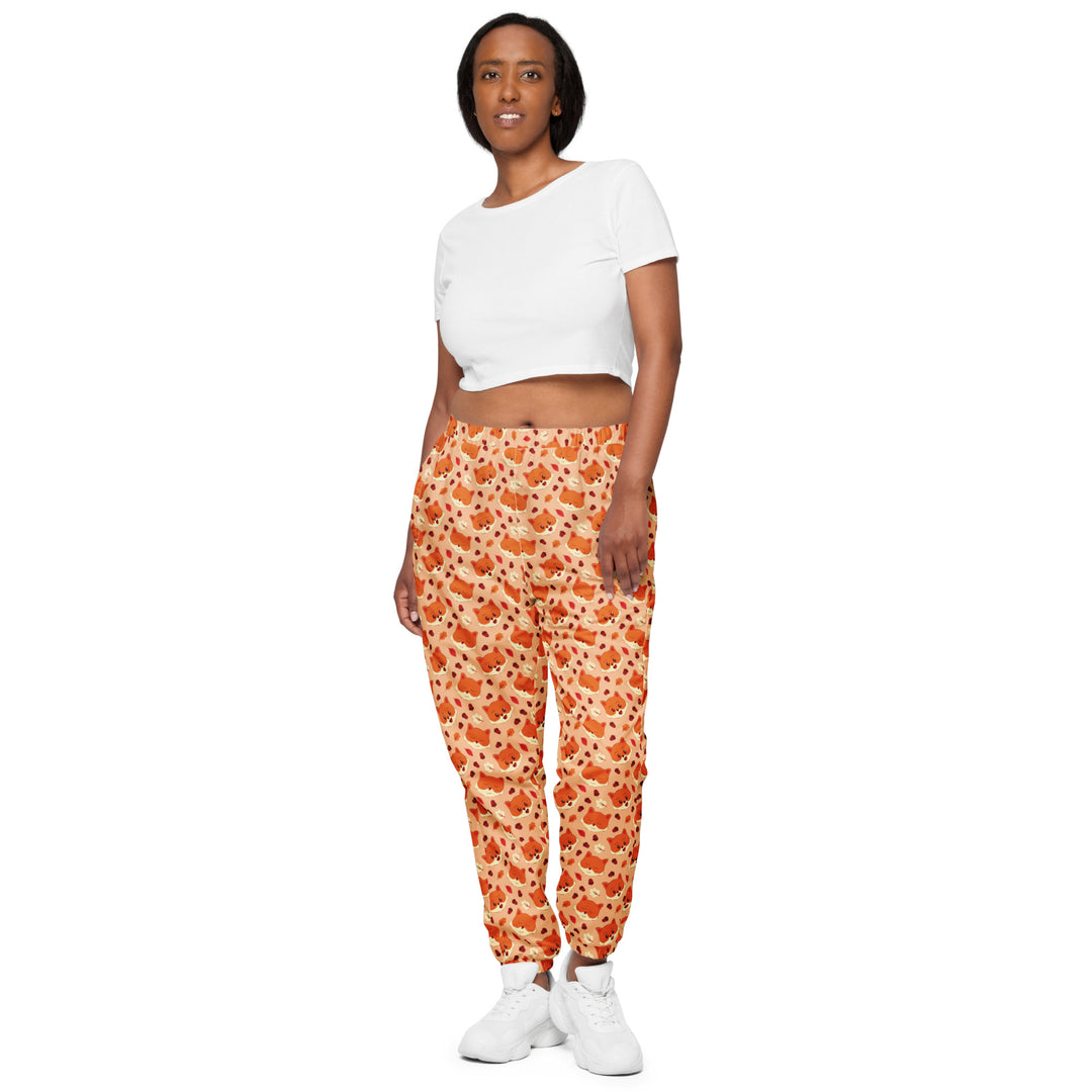 Unisex Track Pants - Orange Fox