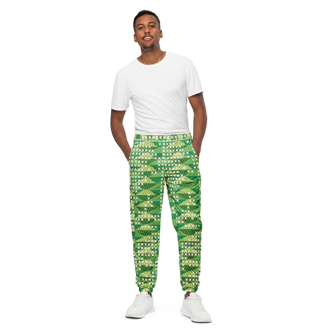 Unisex Track Pants - Green Leaves