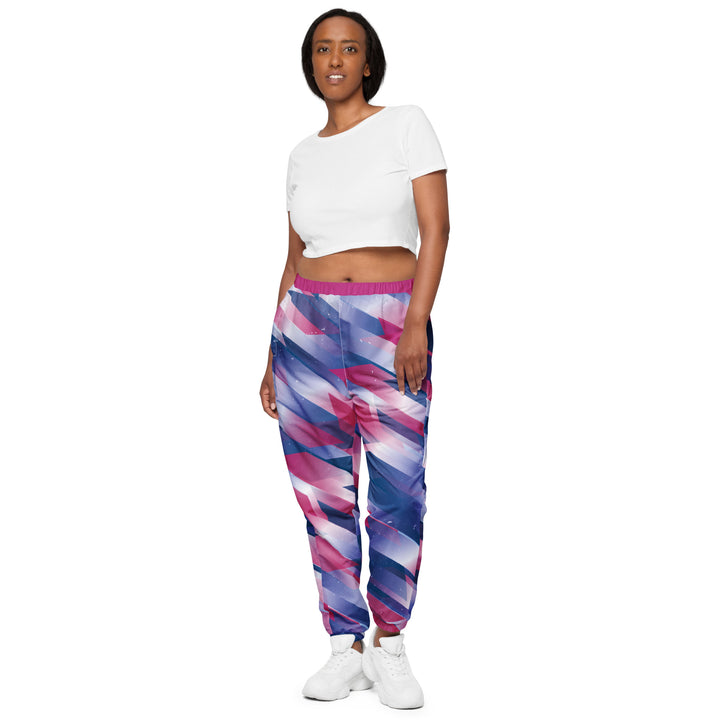 Unisex Track Pants - Pink-Blue Star