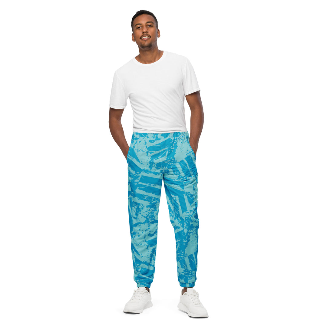 Unisex Track Pants - Blue Leaves