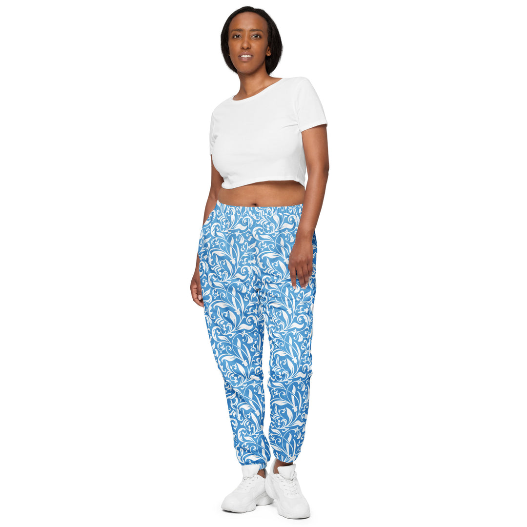 Unisex Track Pants - Blue Plant