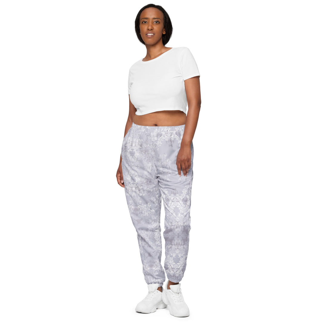 Unisex Track Pants - White-Beige Paper