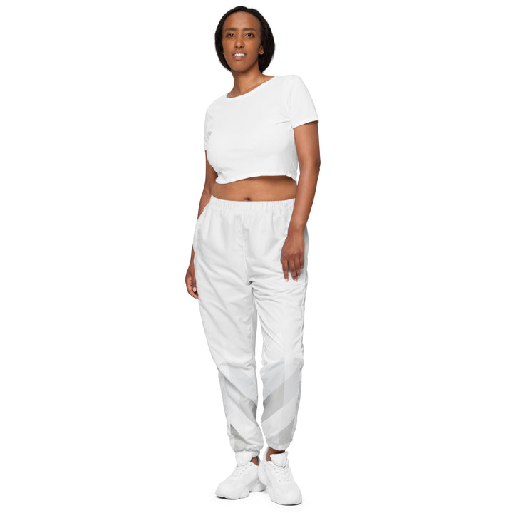 Unisex Track Pants - White Trend