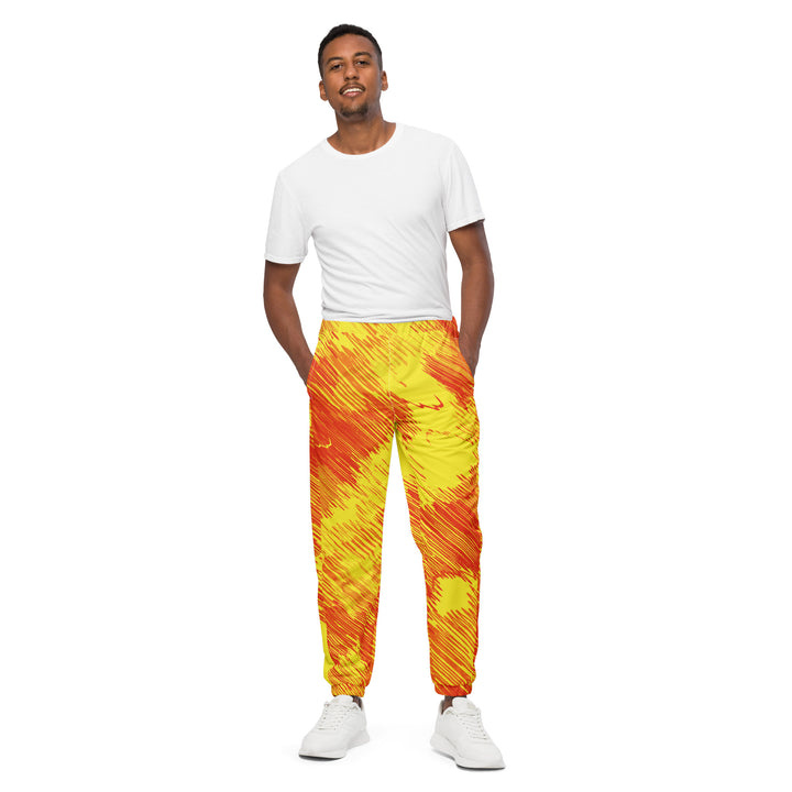 Unisex Track Pants - Orange-Yellow Sunrise