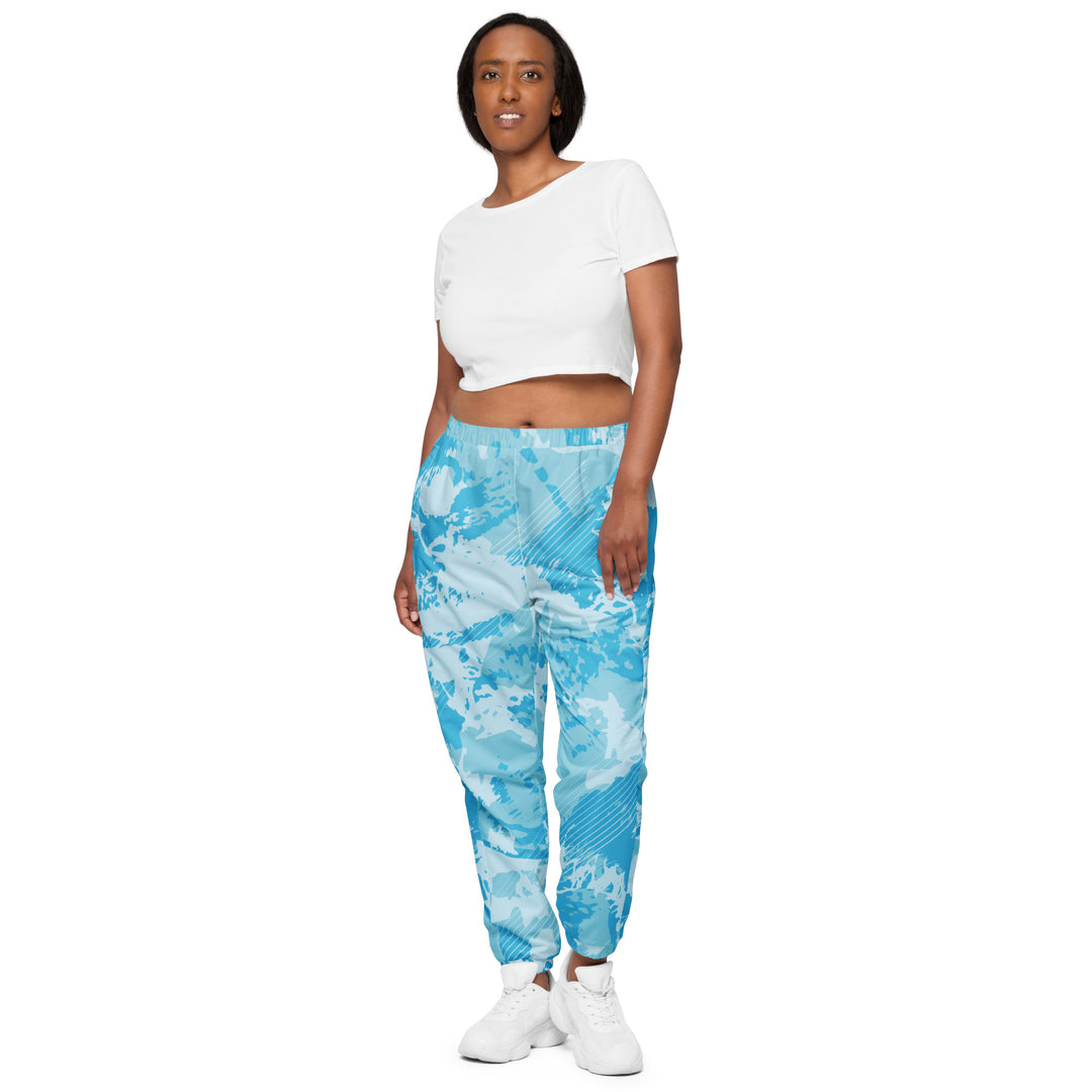 Unisex Track Pants - Turquoise Shake