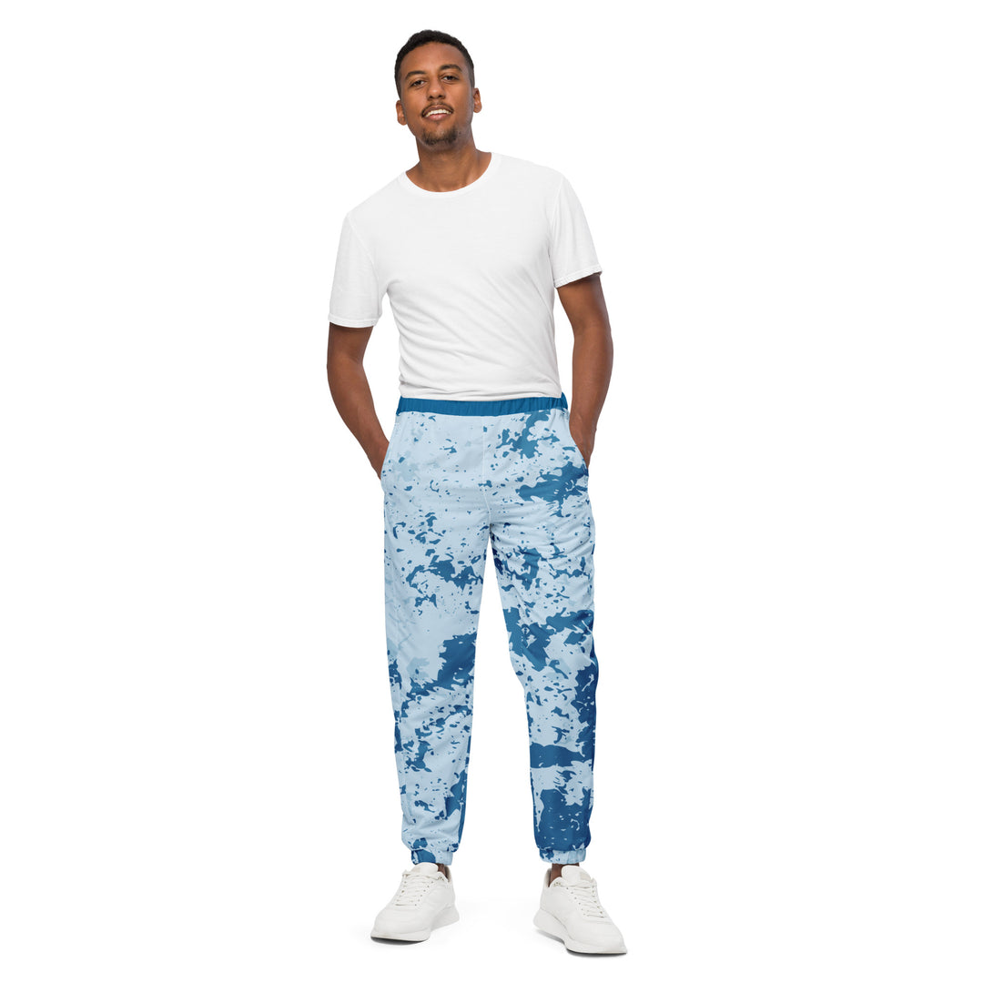 Unisex Track Pants - Turquoise-White Rug