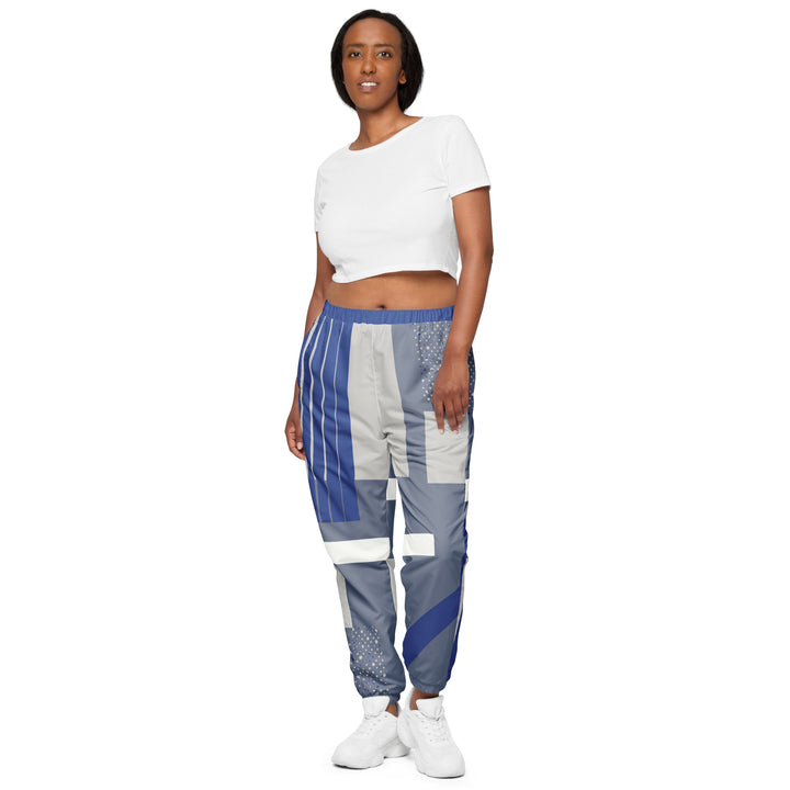 Unisex Track Pants - Grey-Blue General