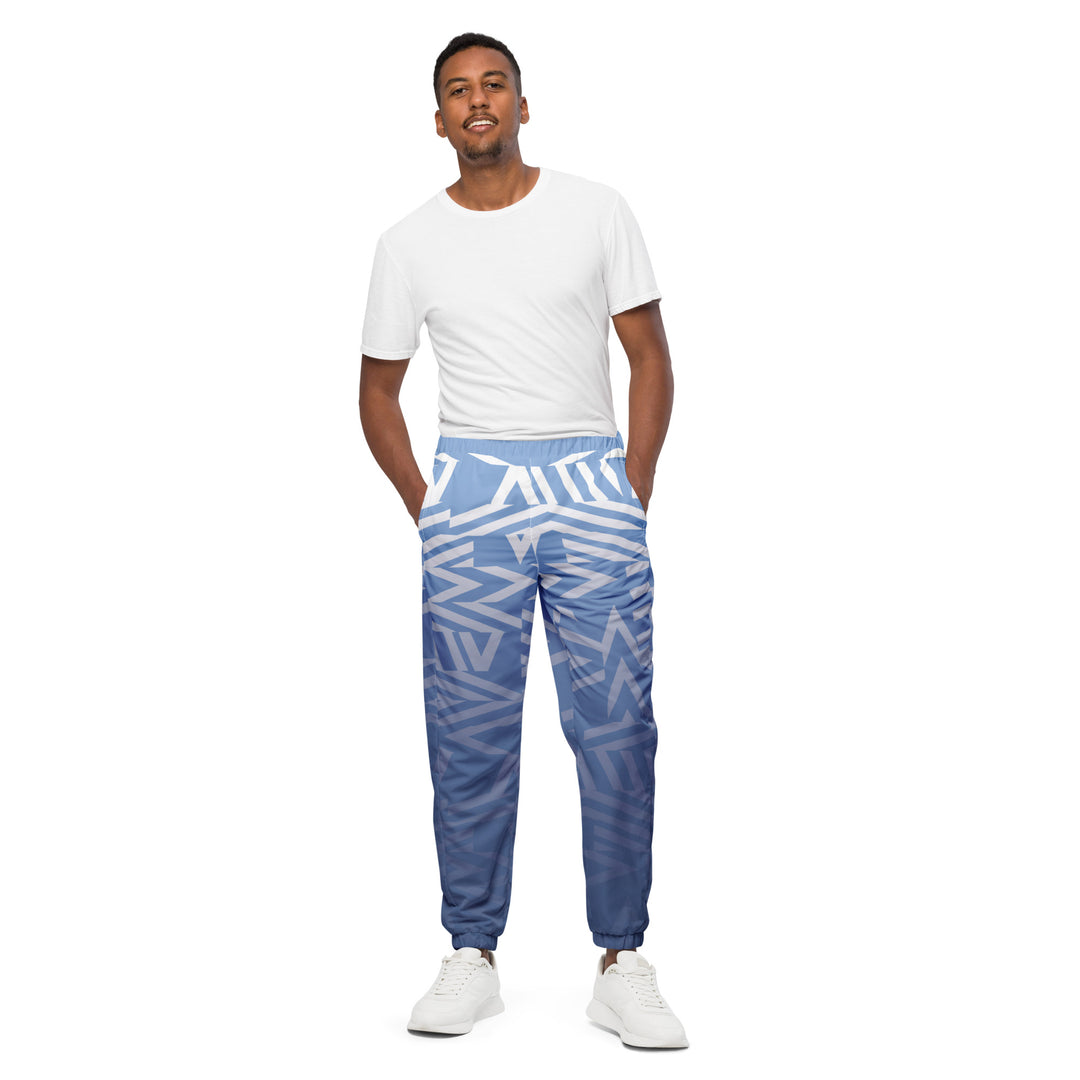 Unisex Track Pants - Blue-White Star