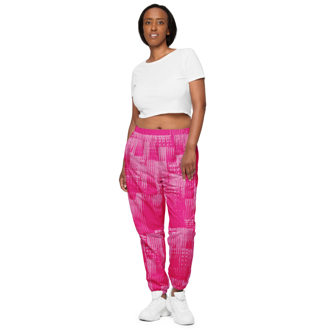 Unisex Track Pants - Pink Stream