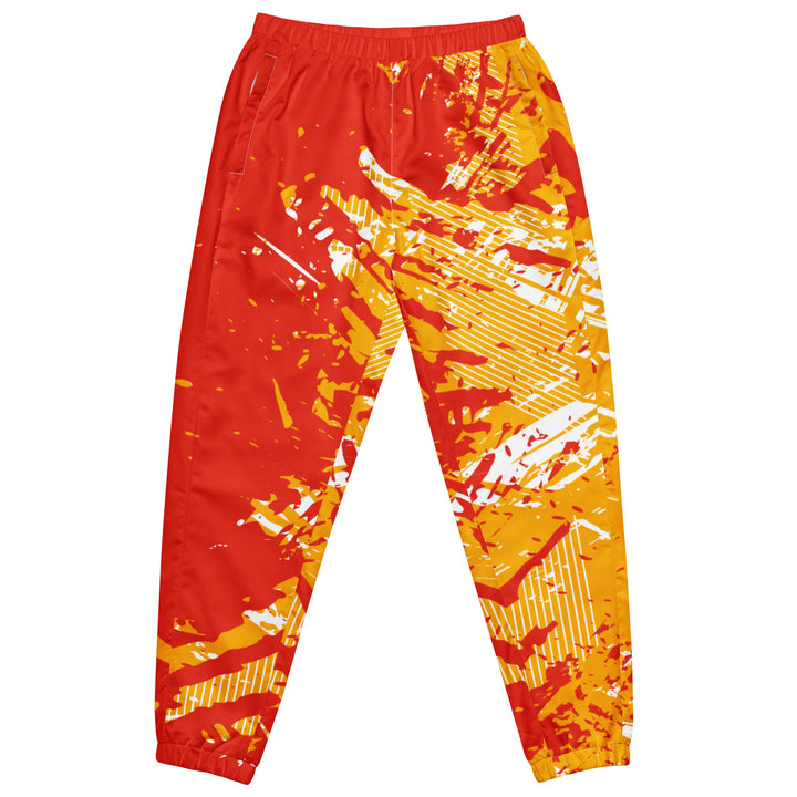 Unisex Track Pants - Red-Orange Force