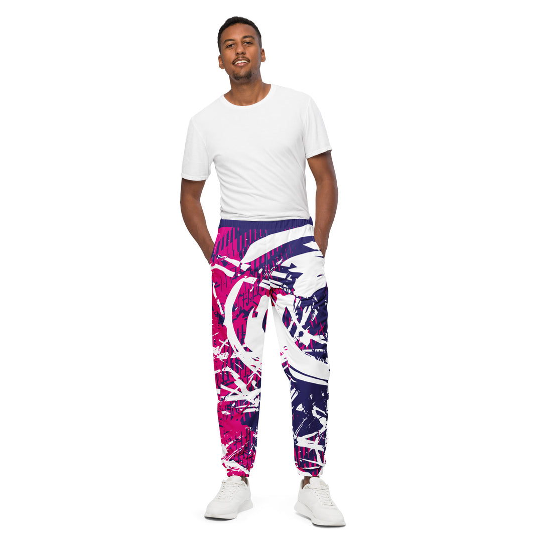 Unisex Track Pants - Purple-Pink Rescue