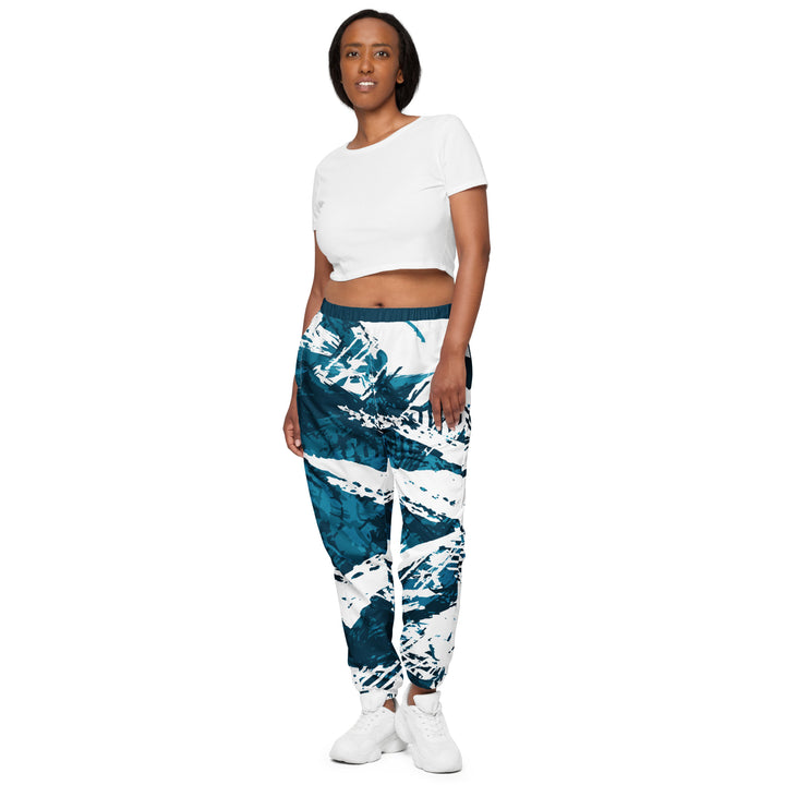 Unisex Track Pants - Blue-White Nerve