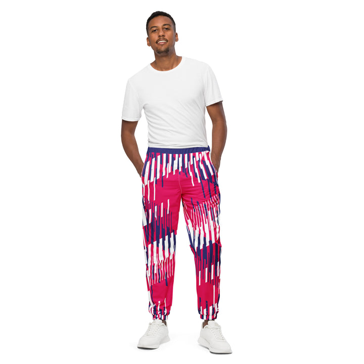 Unisex Track Pants - Pink-Purple Track