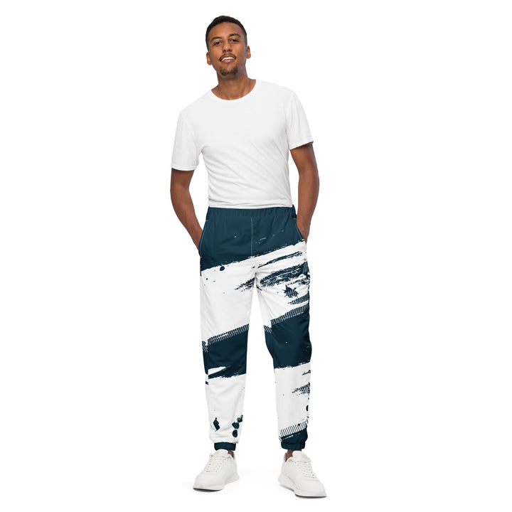 Unisex Track Pants - Blue-White Leader