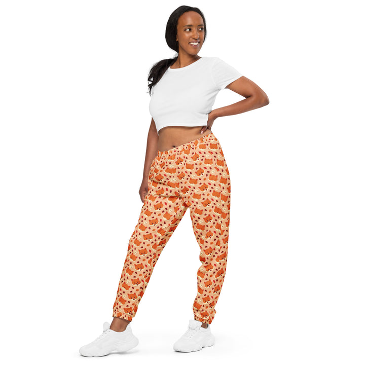 Unisex Track Pants - Orange Fox