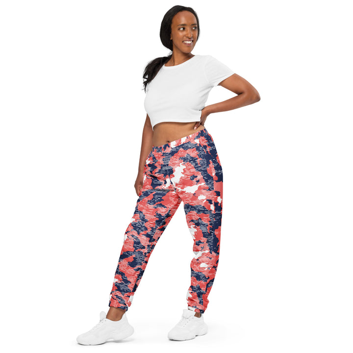 Unisex Track Pants - Red-Blue Sunset