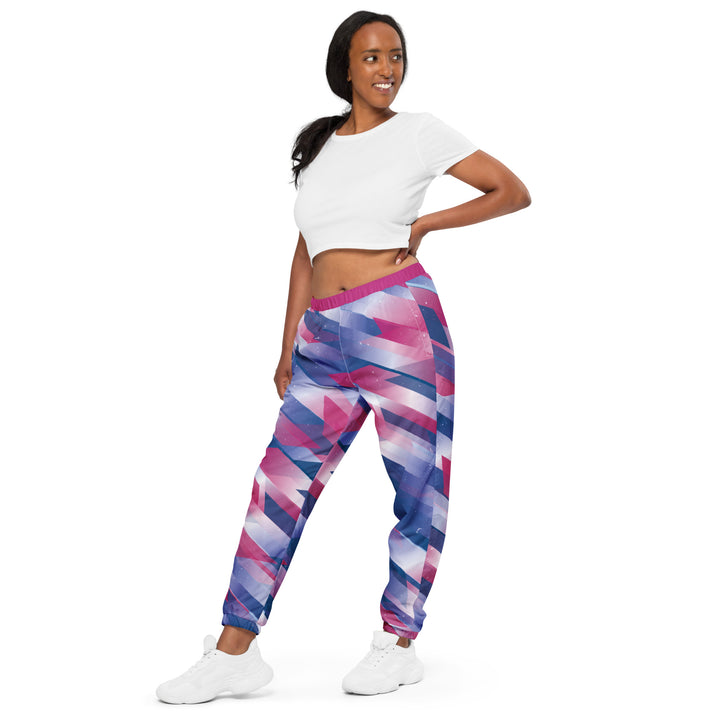 Unisex Track Pants - Pink-Blue Star