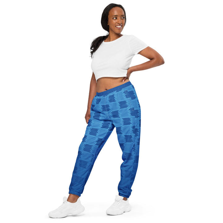 Unisex Track Pants - Blue Square