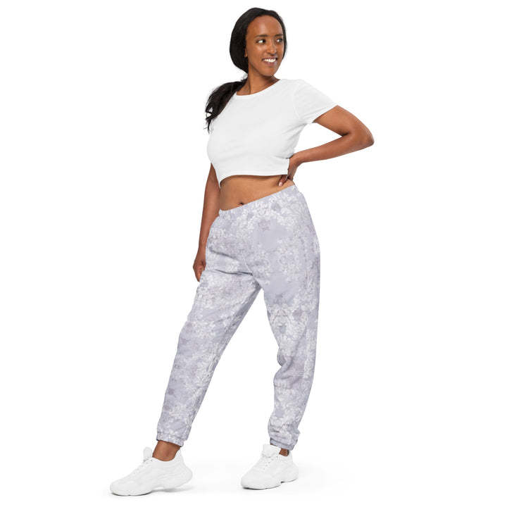 Unisex Track Pants - White-Beige Paper