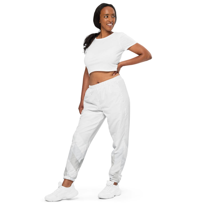 Unisex Track Pants - White Trend