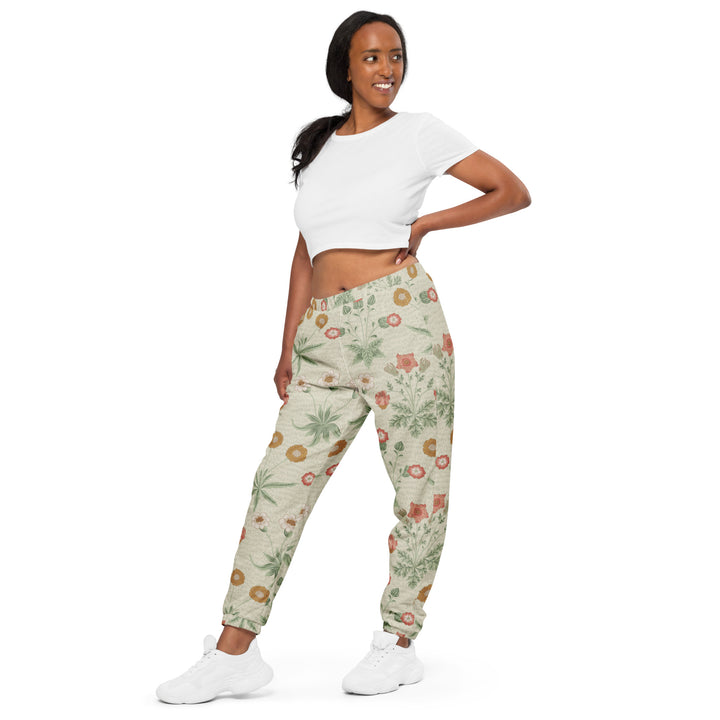 Unisex Track Pants - Beige-Orange Blossom