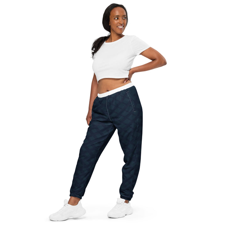 Unisex Track Pants - Blue-White Play