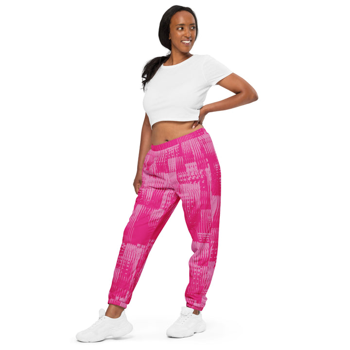 Unisex Track Pants - Pink Stream