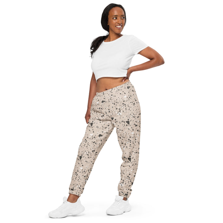 Unisex Track Pants - Beige Grains