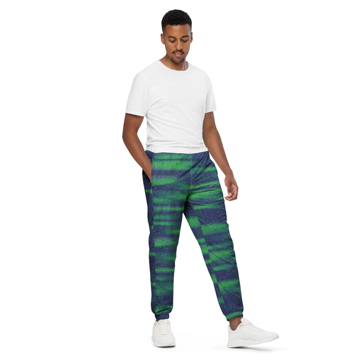 Unisex Track Pants - Green-Blue Fog