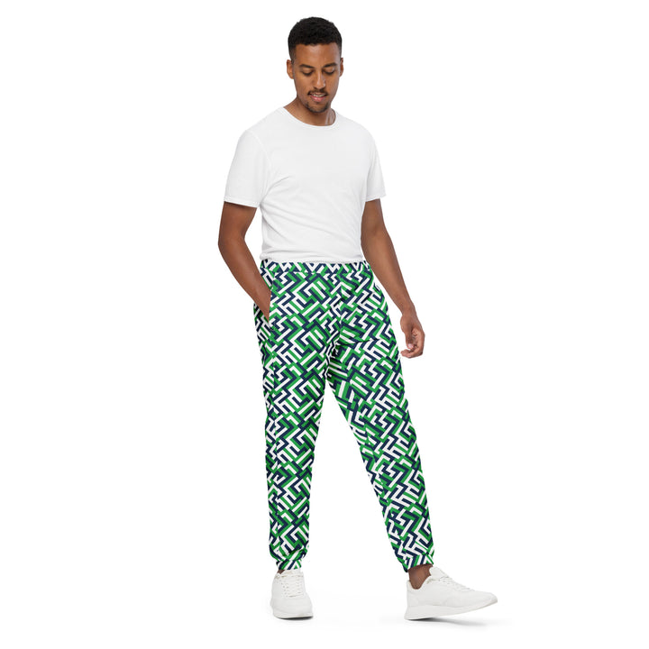 Unisex Track Pants - Green Maze