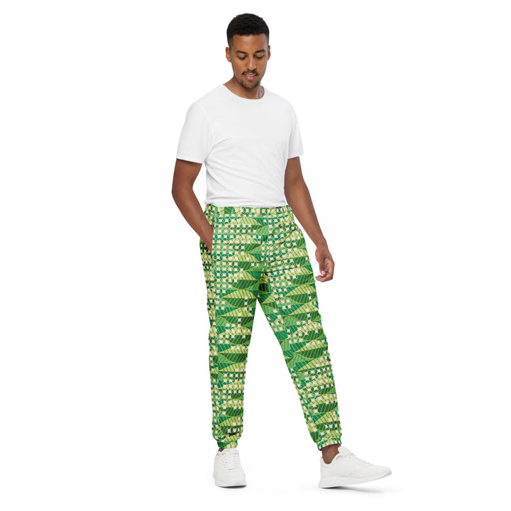 Unisex Track Pants - Green Leaves