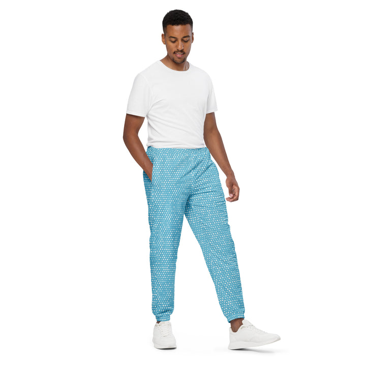 Unisex Track Pants - Blue-White Lost