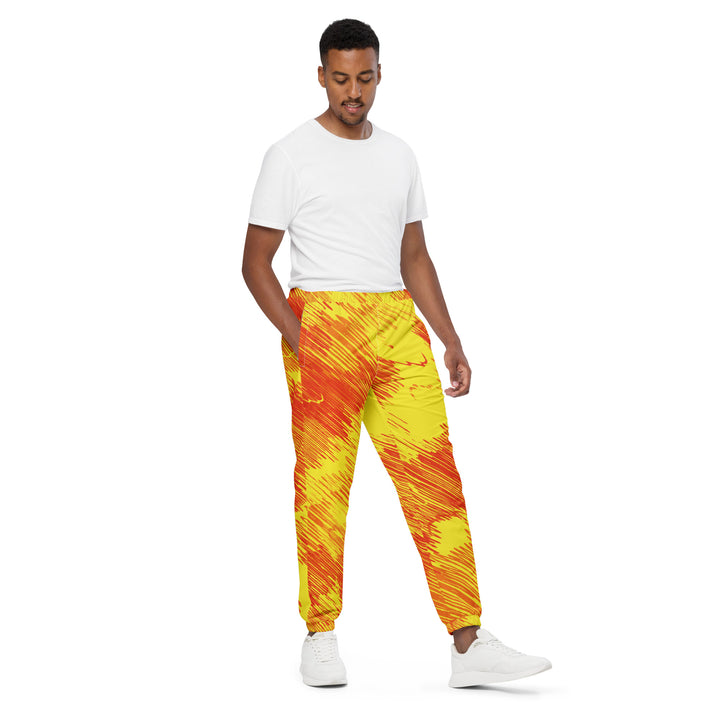 Unisex Track Pants - Orange-Yellow Sunrise