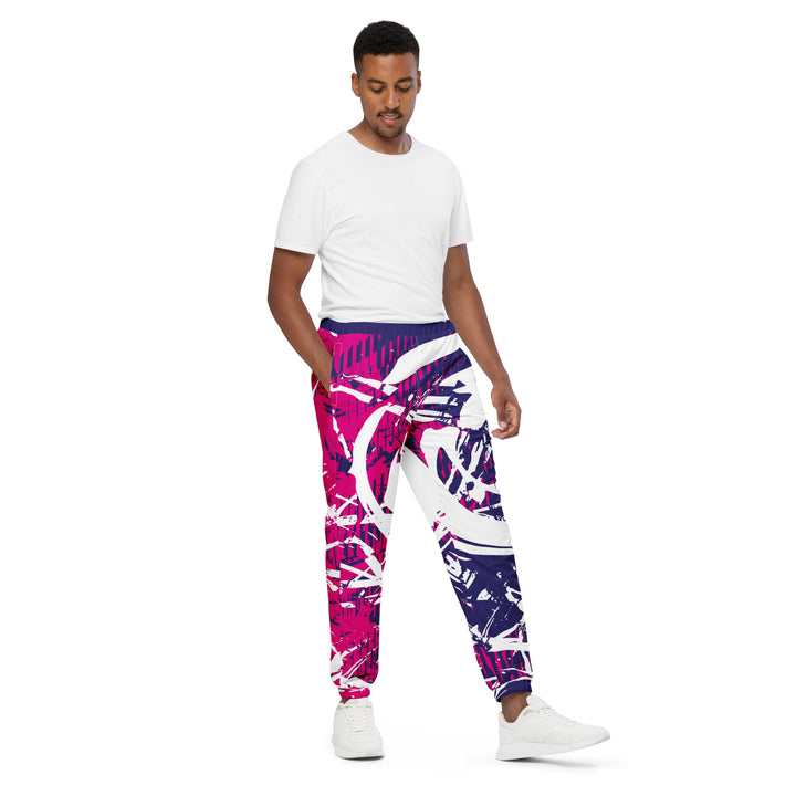 Unisex Track Pants - Purple-Pink Rescue