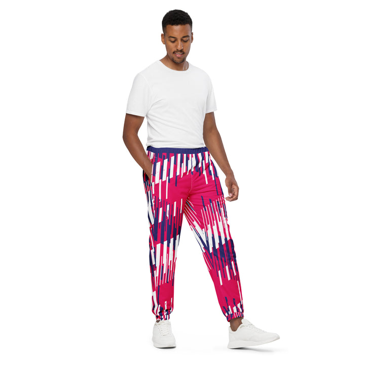 Unisex Track Pants - Pink-Purple Track