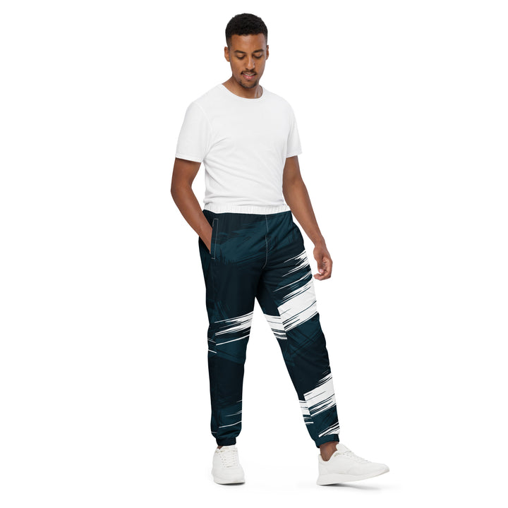 Unisex Track Pants - Blue-White Shine