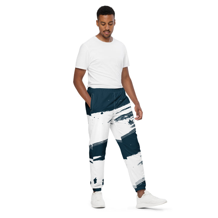 Unisex Track Pants - Blue-White Leader