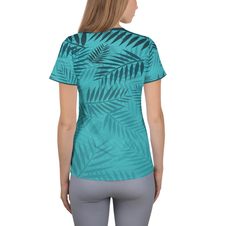 Women's Athletic T-shirt - Turquoise Farn